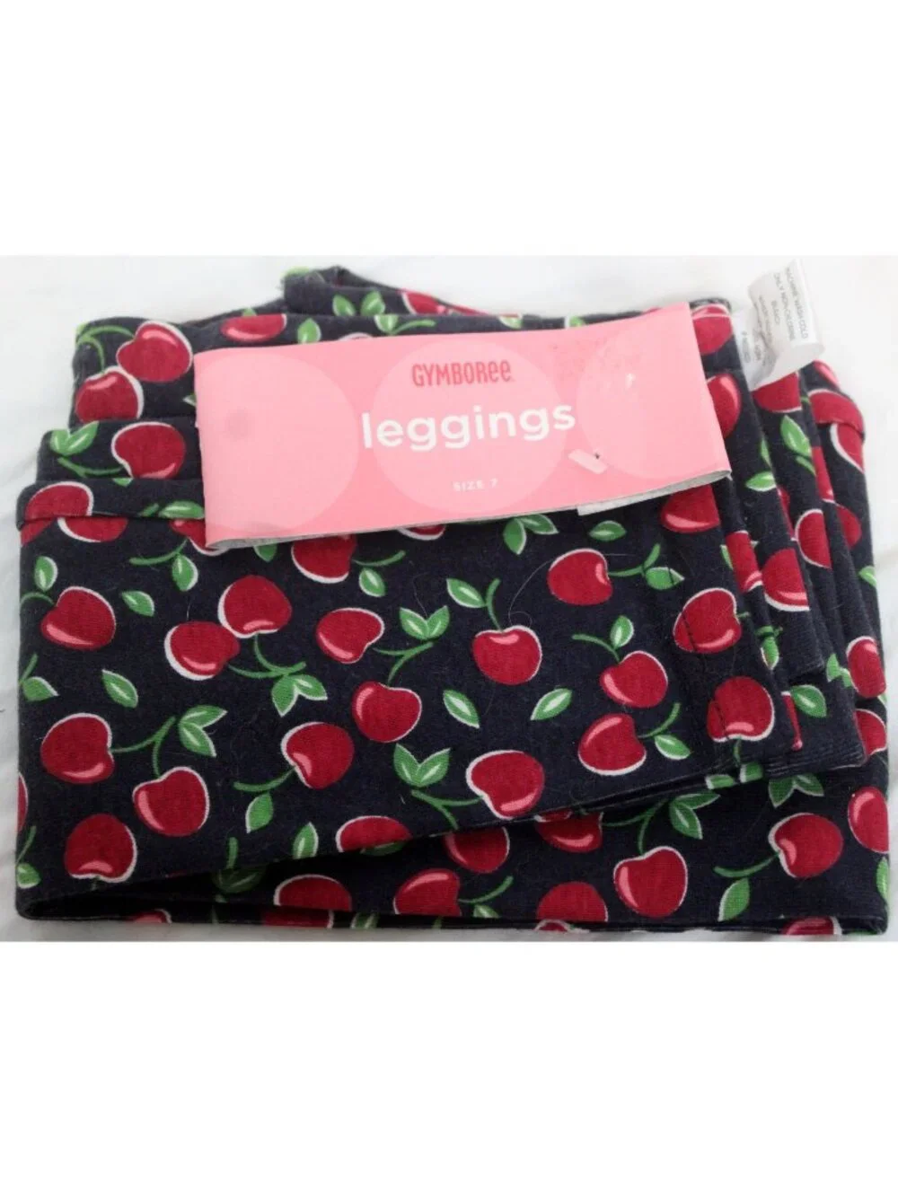 2006 Gymboree Cherry Pie Navy Blue Leggings Cotton sz 7 Pants Fall BTS NEW